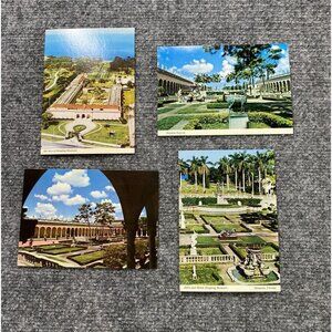 Vintage 80s Ringling Museum Postcard Lot Of 4 Sarasota FL Oversize Unposted‎